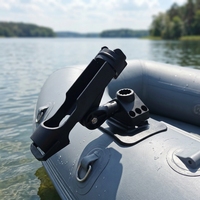 Support de canne à pêche gonflable pour bateau, radeau, planche de SUP, kayak – Fixation rotative à 360 degrés en PVC