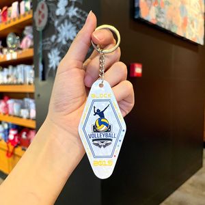 Custom <b>Anime</b> Style Diamond Rhombus Key Chain Premium PVC UV Printing Fashion Pattern Number Plate Bag Pendant Wholesale - Product Image 3