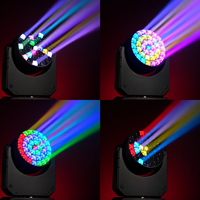 Projecteur LED mobile 37x40W RGBW 4-en-1 avec zoom, étanche IP66, DMX512, effet Bee-eye, éclairage de scène pour événements extérieurs et concerts