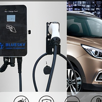 Stasiun Pengisian Daya AC Wallbox EV 7KW untuk Lantai, Dilengkapi Layar Tunggal, Cocok untuk Rumah, Komunitas, dan Tempat Parkir