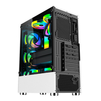 SNOWMAN Ventes chaudes Prix bas Boîtiers PC pour ordinateur de jeu ATX Super Gaming avec verre trempé