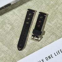Tali Jam Tangan Kulit Suede Lembut untuk Huawei Smartwatch 22mm Tali Kulit Buatan Tangan Bernapas dengan Penggantian Cepat