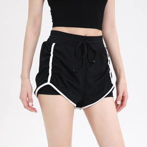 Women's Summer Athletic Shorts High Waist Faux Two Piece Anti Exposure Yoga Fitness Breathable Stretchy Comfortable - Product Image 3