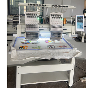 3 cabezales, 9 agujas, 12 agujas, 15 agujas, operación <span class=keywords><strong>Manual</strong></span>, máquina de bordado computarizada de 2 cabezales para bordado de chenilla - Product Image 3