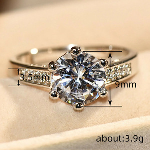 Set di Anelli Classici a Sei Punte per Coppie, Stile Regale, Accessorio per Proposta di Matrimonio e Feste, Regalo - Product Image 4