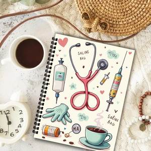 Cuaderno Personalizable con Espiral, Diario Laminado con Encuadernación Plana para Gestión de Proyectos, Horarios de Trabajo, Regalo - Product Image 4