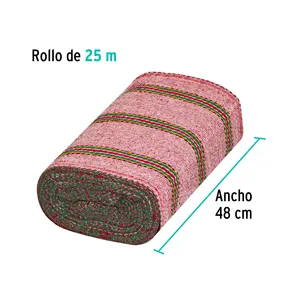 KLINTEK tessuto in sgualda leggera rossa 1 pezzo rotolo da 25m - Product Image 3