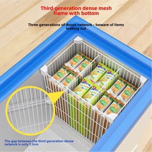 Estante <span class=keywords><strong>de</strong></span> Alambre para Refrigerador Personalizado, Estantes <span class=keywords><strong>de</strong></span> Refrigerador con Recubrimiento Plástico Blanco, Compatibles - Product Image 1