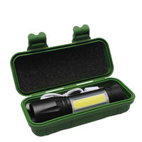 Lampe torche LED rechargeable en aluminium imperméable portable avec zoom et 3 modes d'éclairage, lampe de camping, mini torche, lanterne