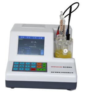 ZWWS301BE yağ nem ölçer yağ su içeriği test cihazı otomatik Coulometric Karl Fischer Titrator - Product Image 2