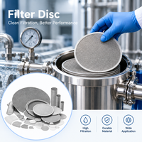 Filter Disc Baja Tahan Karat Bulat, Saringan Kawat Anyaman, Berbagai Ukuran Mesh, Rating Mikron, Diameter Kustom, Filtrasi