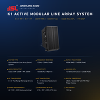 Système de sonorisation modulaire colonne JSL K1 Active Line Array 400W RMS avec filtre DSP FIR pour scène live et église