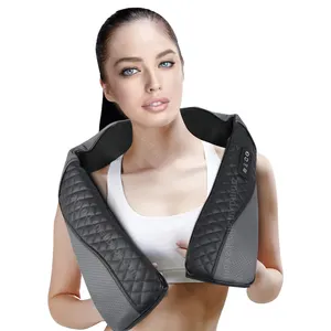 shiatsu neck and back massager with soothing heat shiatsu masajeador espalda oem electric back massage machine