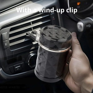 Cendrier de voiture portable universel, design moderne, créatif, avec lumière LED, étanche, détachable, personnalisable, vente chaude, directement de l'usine - Product Image 4