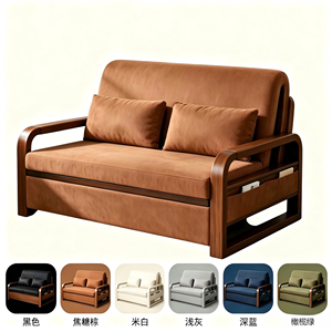 Canapé-lit en tissu de luxe pliable avec coussin en mousse confortable, meubles pour la maison - Product Image 6