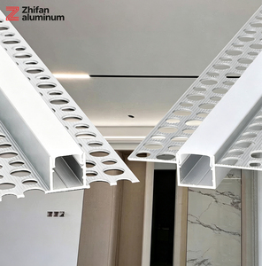 Profilé carré en alliage d'aluminium anodisé Zhifan pour éclairage encastré <span class=keywords><strong>LED</strong></span>, moulure de plafond, <span class=keywords><strong>corniche</strong></span> murale - Product Image 1