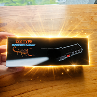 Vente en gros de lampe torche tactique LED de type 928, lampe torche UV LED, Tazser avec corps en plastique noir