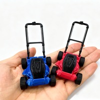 Modèle de tondeuse à gazon miniature artificielle pour maison de poupée, accessoire de réparation de pelouse pour scène de jardin miniature BJD