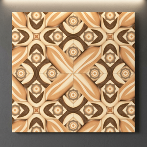 Carreaux de sol en céramique effet planches de bois 400x400mm, brillants, en porcelaine émaillée numérique, pour salle de bain et cuisine - Product Image 5
