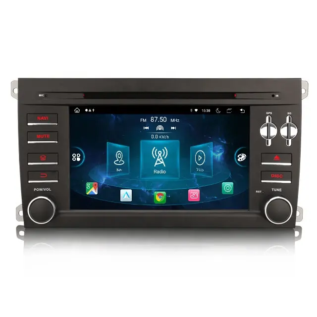 Erisin ES8914C 7" IPS Screen 8 Core Android 11.0 Car Video Auto Radio for Porsche Cayenne 2003-2010 GPS 4G DPS Wireless CarPlay