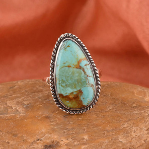 Nuovo Anello Bohémien da Donna in Stile Retrò Cinese con Imitazione Pietra a Goccia - Product Image 1