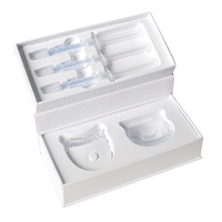 Kit de blanqueamiento de dientes de lujo en caja, juego de blanqueamiento de dientes al por mayor, logotipo privado con jeringa de gel