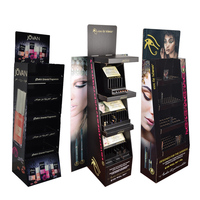 Présentoir de Sol Promotionnel en Carton Personnalisé pour Cosmétiques et Maquillage en Pharmacies