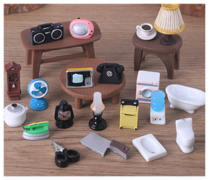 Casa <span class=keywords><strong>de</strong></span> muñecas Miniaturas Muebles Venta al por mayor Teléfono TV Radio Ventilador Lámpara Olla arrocera Dispensador <span class=keywords><strong>de</strong></span> agua Bañera Inodoro <span class=keywords><strong>Lavadora</strong></span> - Product Image 4