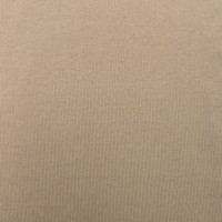 Tela de punto cepillado de una sola cara Poly/SPX, jersey elástico cepillado suave color caqui liso para camisetas básicas de mujer, ropa de descanso y tops de manga larga.