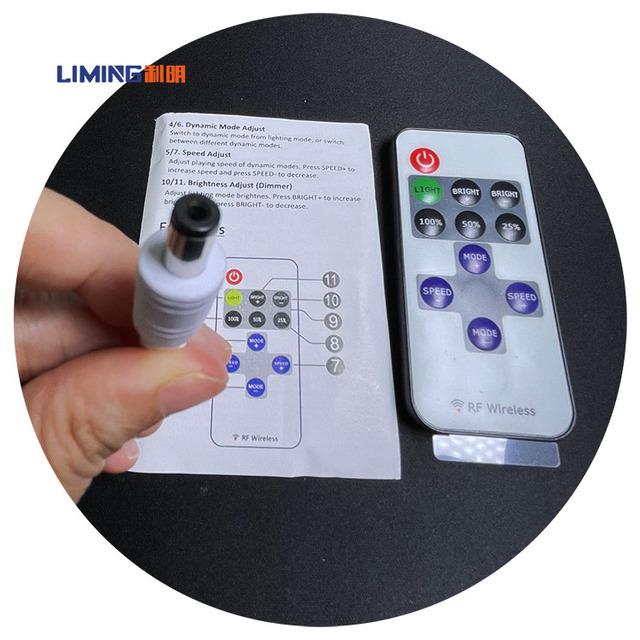 LED Remote Controller CE RoHs 12V 30A 24V 24A 48V RGB Led Neon Strip Light Dimmer Wireless RF Remote Control PWM Led Controller
