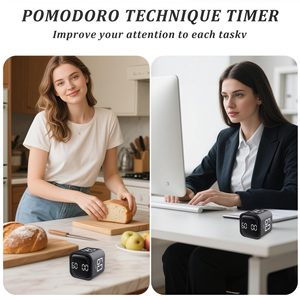 Temporizadores de Cocina Cúbicos de Material ABS de Alta Calidad, Temporizador Visual Digital Manual con Sensor de Gravedad para Niños - Product Image 3