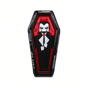 Ataúd Inflable de Vampiro para Halloween, Decoración de Jardín Exterior, Material de PVC, Decoración Unisex - Product Image 1