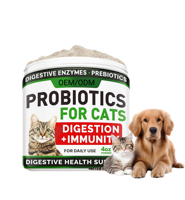 Poudre de probiotiques haute puissance 100% naturelle pour chats et chiens, prix de gros, complément alimentaire pour la santé digestive, immunitaire et cutanée des animaux de compagnie