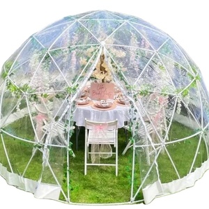 Tente dôme transparente de qualité supérieure de 3,6 m de diamètre pour restaurant, café ou <span class=keywords><strong>bar</strong></span>, idéale pour les salons professionnels - Product Image 1