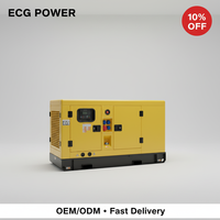 Generador Eléctrico Diésel Súper Silencioso ECG de 40Kva 45Kva 50kw, Trifásico, de Reserva, con ATS, 50/60Hz, para Construcción y Emergencias