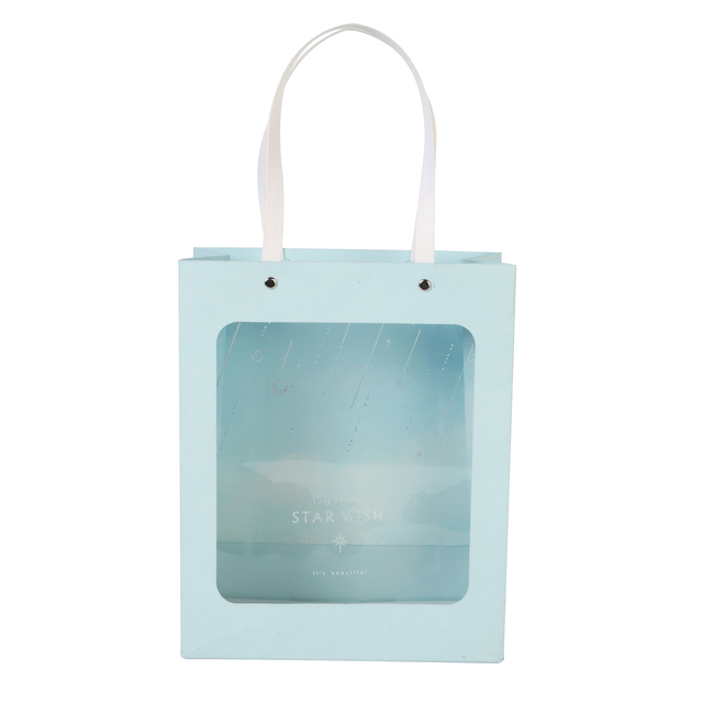 Cost Effective Promotion Custom Printed Custom window Shopping Bags With Logo