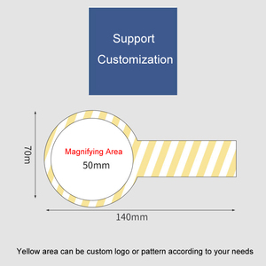 उच्च गुणवत्ता कस्टम पोर्टेबल यात्रा कार्ड ताल, बुकमार्क शासक ताल पढ़ने के लिए Fresnel लेंस 3X कार्ड आवर्धक शीट - Product Image 4