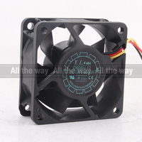 Y.L.FAN d'origine 24V 48V DC12V 0.50A EC AC 60X60X20MM 6CM 6020 Châssis à volume d'air élevé Alimentation 2 fils D60SV-12 Ventilateur de refroidissement