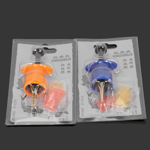 HONGCHONGJIA Red Worm <b>Clip</b> Baiting Device Plastic <b>Hook</b> <b>Clip</b> For Carp Bottom Fishing Portable - Product Image 1