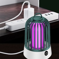 Piège à moustiques rechargeable ultraviolet intérieur/extérieur, grille de sécurité, tueur de mouches, zapper à insectes suspendable, tueurs de moustiques électriques