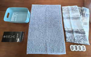 Juego de baño novedoso de 15 piezas en cesta de plástico para inodoros de baño suministros de baño de uso doméstico - Product Image 3