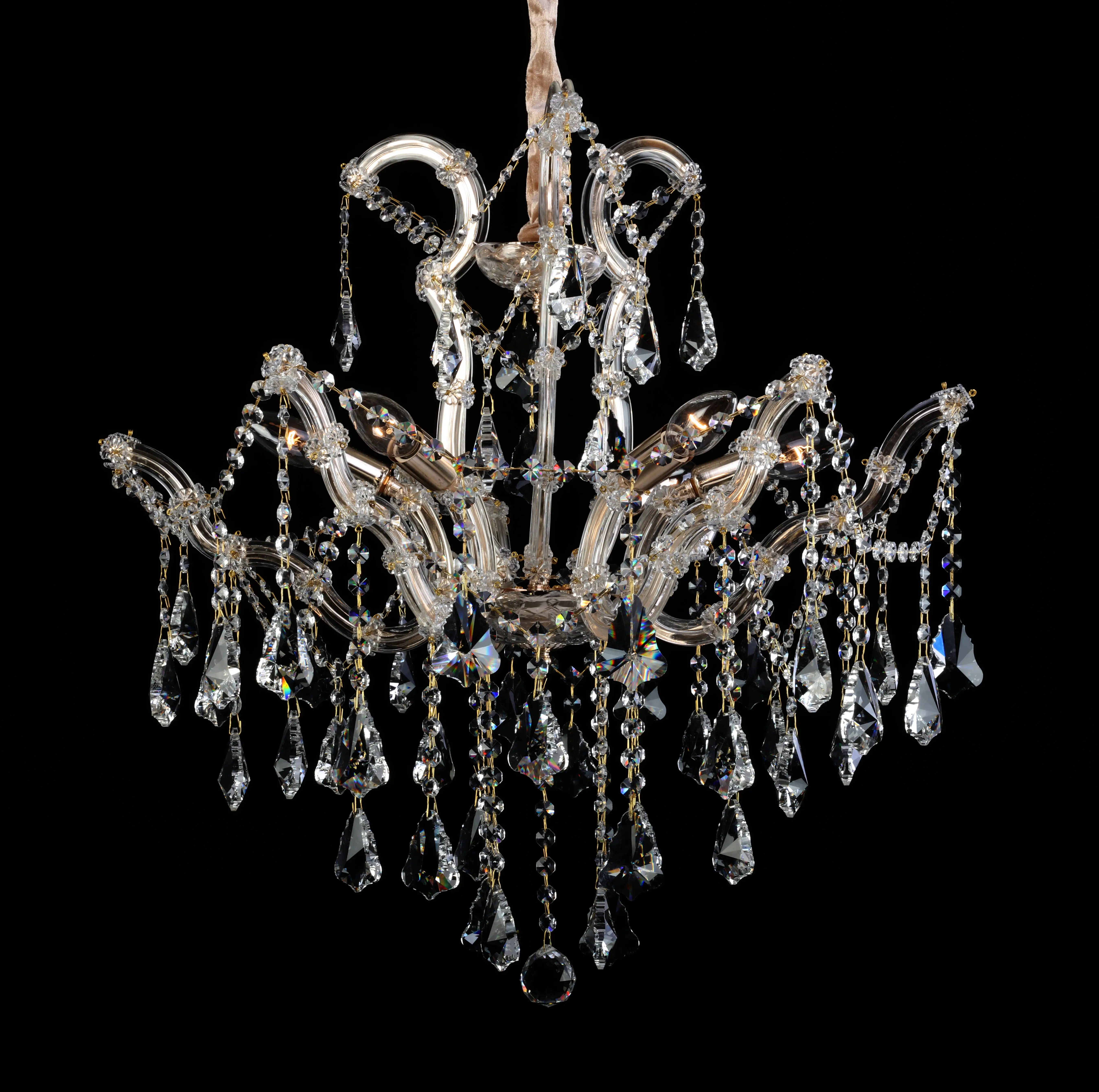 High Quality Contemporary 6 head K9 Crystal Chandelier Ceiling Lamp