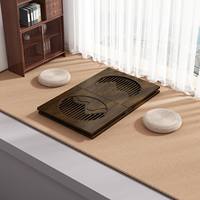 Table à thé pliante en bambou pour salon, table basse simple pour fenêtre en baie, mini table/bureau pour chambre à coucher ou bureau