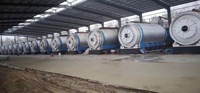 Machine d'usine de pyrolyse de boues d'huile en caoutchouc 24 heures-pneu de déchets continu en plastique fourni prix d'huile moteur usée facile à utiliser
