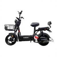 Vélo électrique à cadre basse avec panier avant et siège passager arrière pour adultes, idéal pour les trajets urbains (vente en gros)