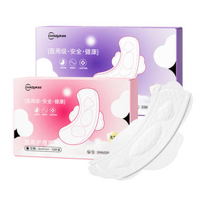 Serviette hygiénique médicale Super Asian 240 mm, usage quotidien, stérile, avec ailettes, en tissu non tissé blanc, jetable - Product Image 2