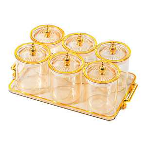 Food Grade Glass Airtight Jars With Lids <b>Kitchen</b> Transparent Storage Bottles For Coffee Beans And Nuts Home Use Cylinder Shape - Product Image 4