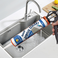 GORVIA S306 300ml Mastic acrylique élastique peignable pour fissures murales, cadres de fenêtres, garnitures de portes, cuisines, salles de bain et usage domestique