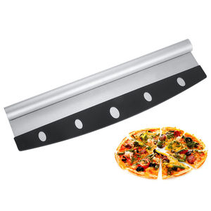 Heavy Duty Non Appiccicoso, Per Uso Domestico In Acciaio Inox Pizza Rocker Lama Della Taglierina Con Coperchio di Protezione/ - Product Image 6