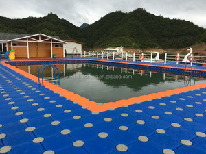 Plataforma <span class=keywords><strong>Flotante</strong></span> Modular Ligera y Portátil <span class=keywords><strong>para</strong></span> Embarcaciones, Muelle <span class=keywords><strong>Flotante</strong></span> de HDPE de 500x500x250mm, Plataforma <span class=keywords><strong>para</strong></span> Casa <span class=keywords><strong>Flotante</strong></span>, Capacidad de Carga de 220kg, HiSea - Product Image 6